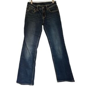 Cowgirl Up Women's Bootcut Jeans Dark Wash Denim Embellished Pockets Size‎ 6
